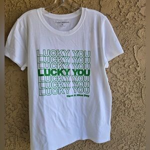 Lucky Brand Kids Tee with Green Graphic